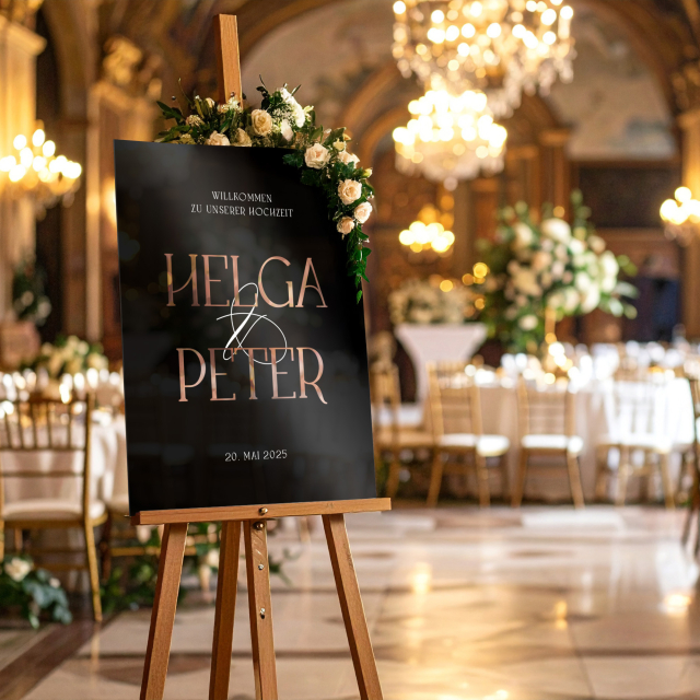 Willkommensschild Stil 1